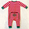 Monogram Kids & Baby Christmas Striped Pajama Set
