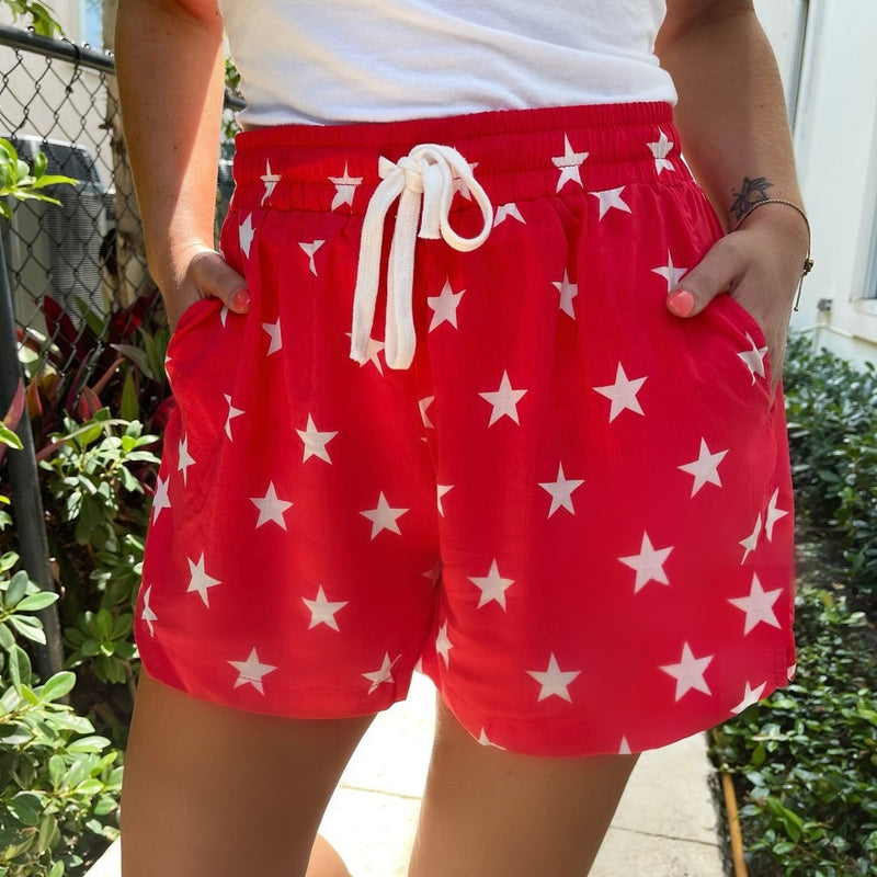 US of YAY Red Star Shorts