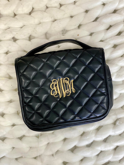 Monogram Luxe Black Quilted Duffle Bag – I Love Jewelry